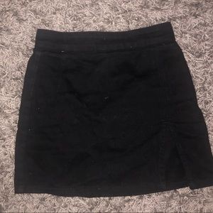black mini skirt from princess polly